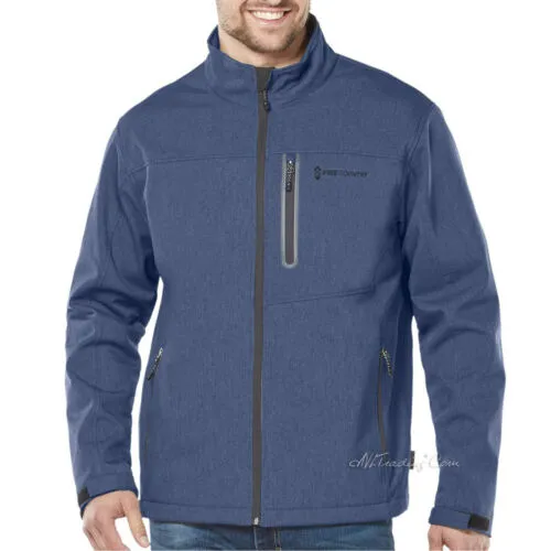 NEW Free Country Men's Water Resistant Warm Soft Flexible Shell Jacket MSRP $100