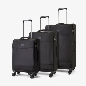 Paris Set of 3 Suitcases in Black