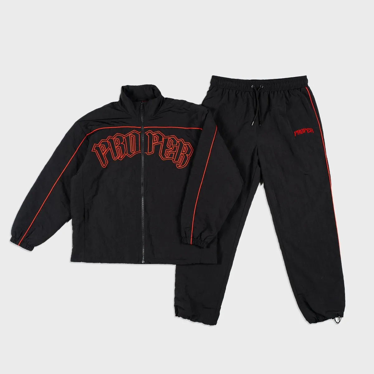 PROPER VARSITY PANTS BLACK/RED