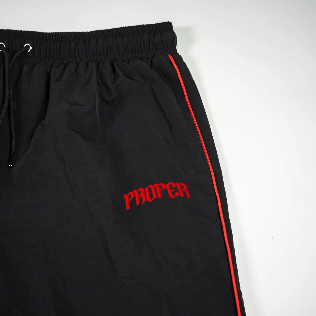 PROPER VARSITY PANTS BLACK/RED