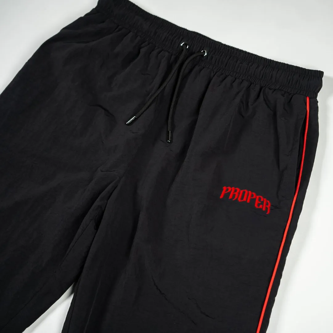 PROPER VARSITY PANTS BLACK/RED