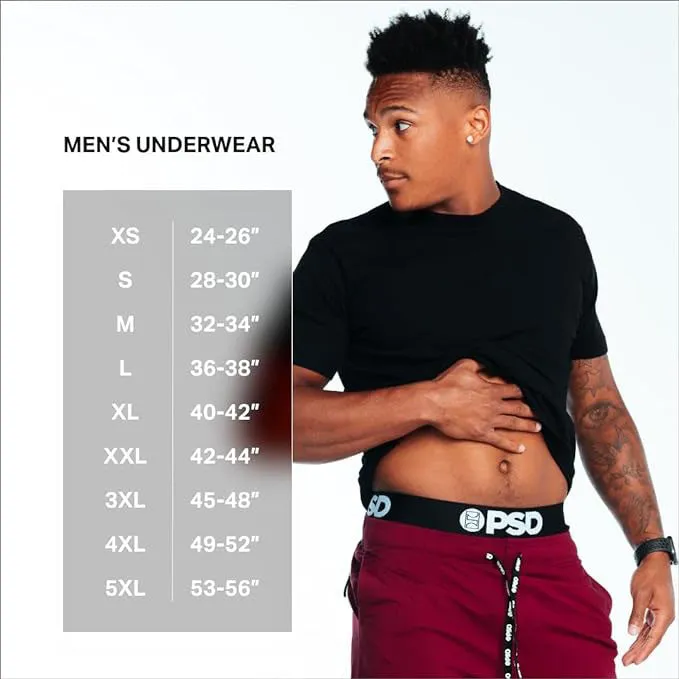 PSD Men's Multicolor Moisture-Wicking Fabric Psychotropic Boxer Brief Extra Large Underwear - 423180035-MUL-XL
