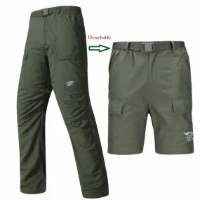 Quick Dry Detachable Cargo Pants   Belt