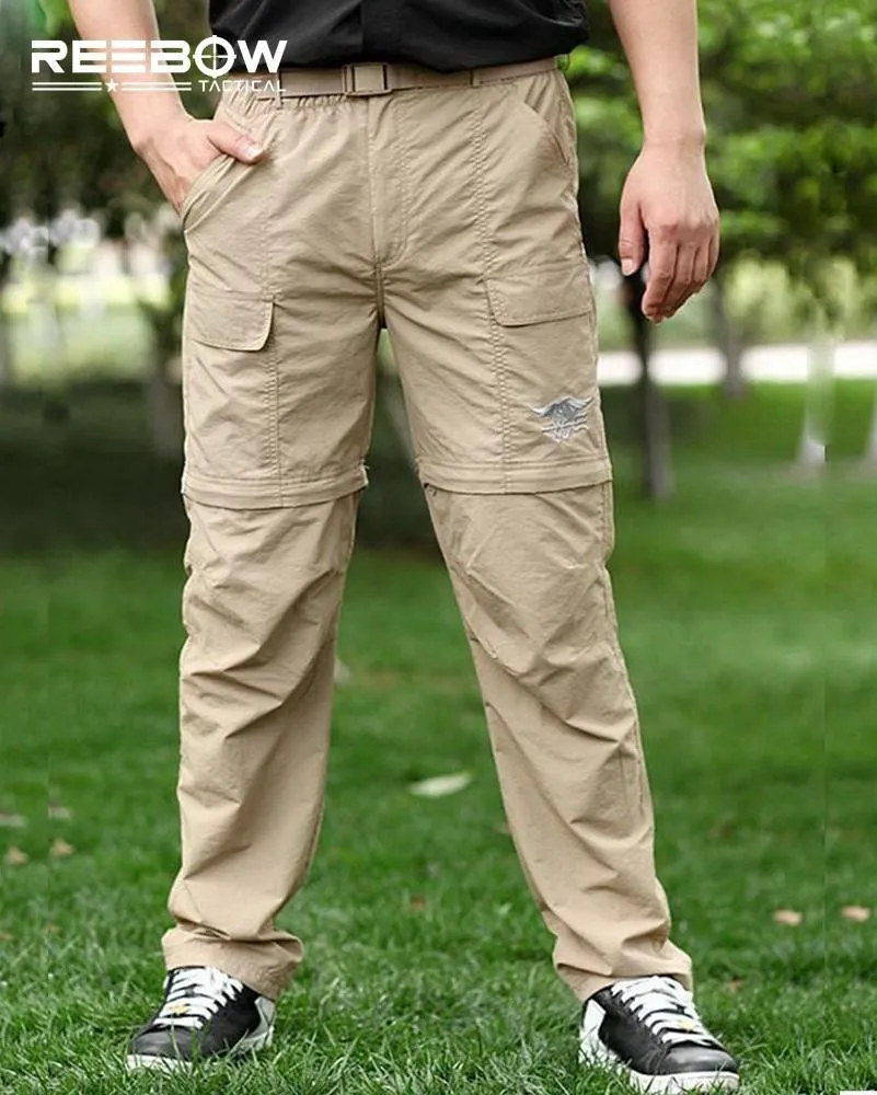 Quick Dry Detachable Cargo Pants   Belt