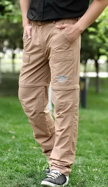 Quick Dry Detachable Cargo Pants   Belt