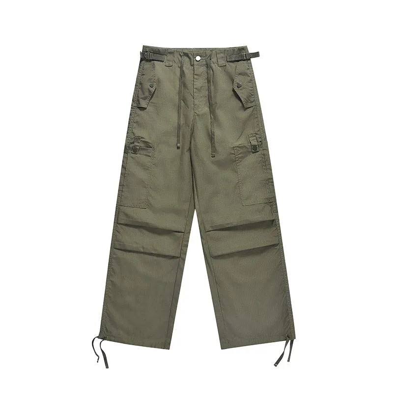 Quick Dry Nylon Drawstring Cargo Pants