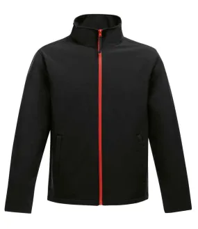 Regatta Ablaze Printable Soft Shell Jacket | Black/Classic Red