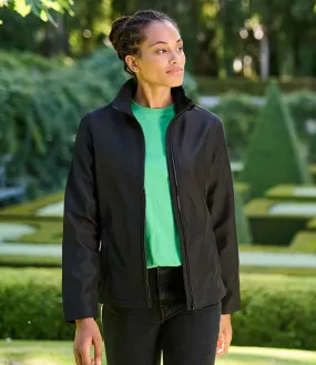 Regatta Ladies Ablaze Printable Soft Shell Jacket | Black/Black