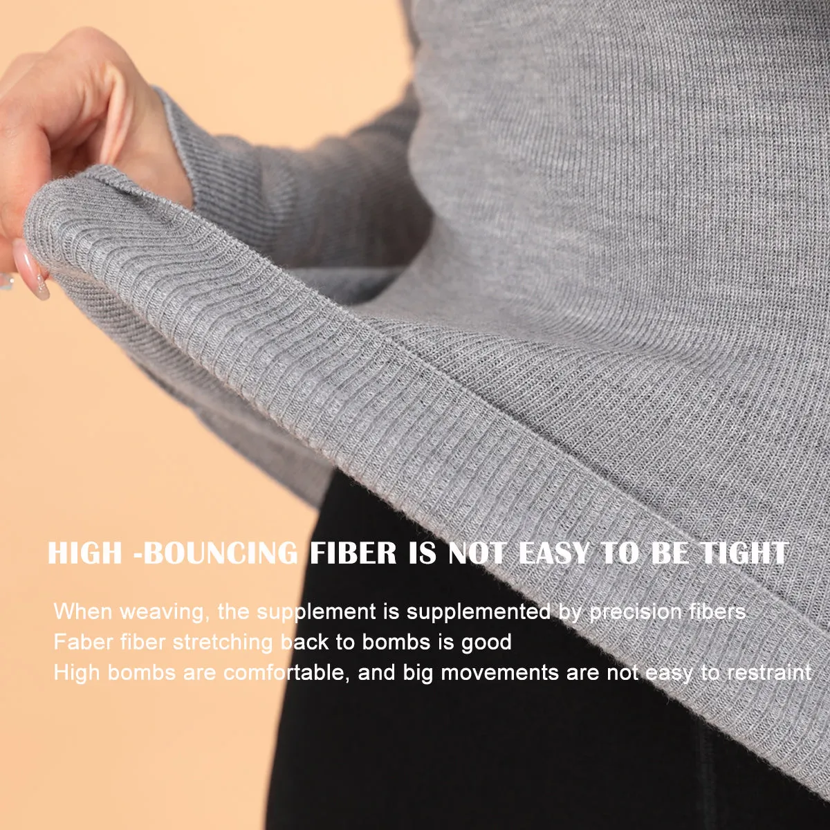 Sidiou Group Seamless Thicken Woolen Sweater For Women Winter Basic Stand Collar Long Sleeve Underwear Slim And Warm Knitted Bottoming Shirt