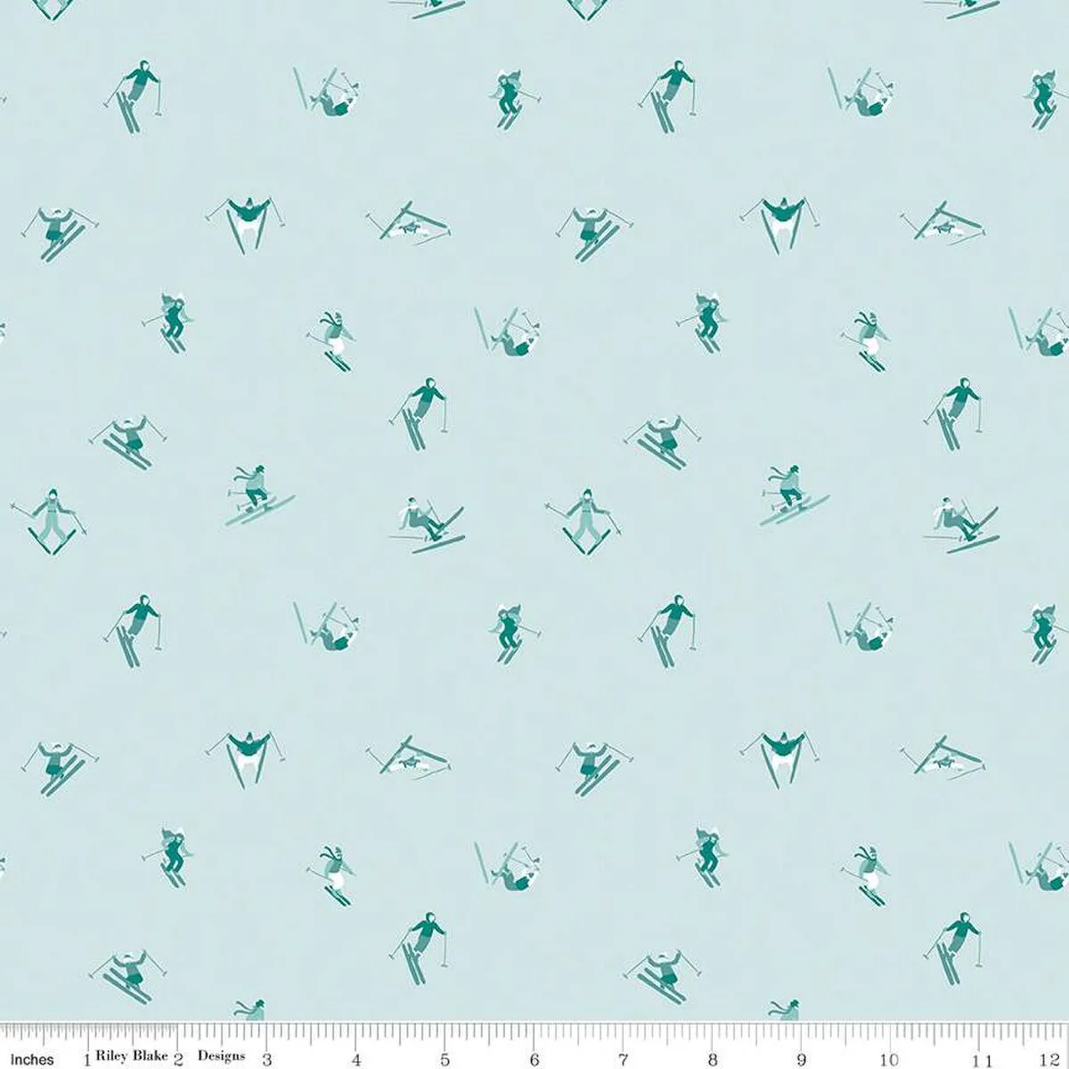 Ski Hill Skiers Powder - Riley Blake Designs
