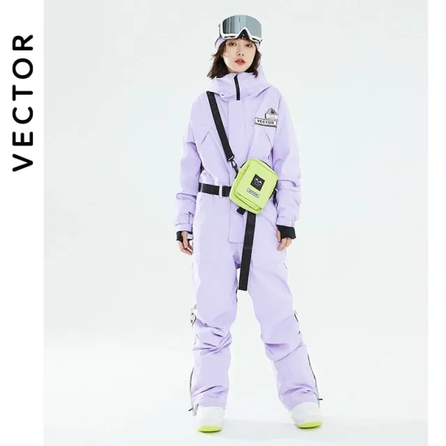 Ski Pants Straight Full Overalls Winter Warm Windproof Waterproof Outdoor Sports