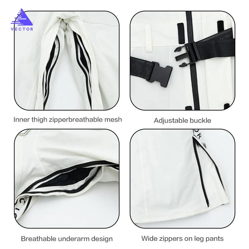 Ski Pants Straight Full Overalls Winter Warm Windproof Waterproof Outdoor Sports