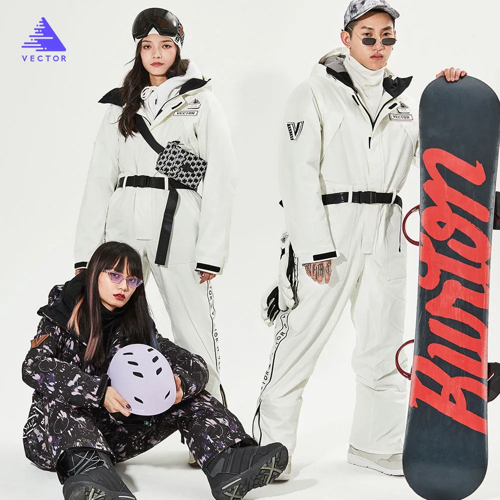 Ski Pants Straight Full Overalls Winter Warm Windproof Waterproof Outdoor Sports