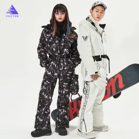 Ski Pants Straight Full Overalls Winter Warm Windproof Waterproof Outdoor Sports