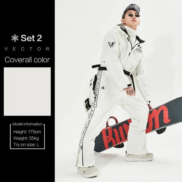 Ski Pants Straight Full Overalls Winter Warm Windproof Waterproof Outdoor Sports