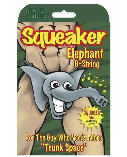 Squeaker Elephant G-String Assorted