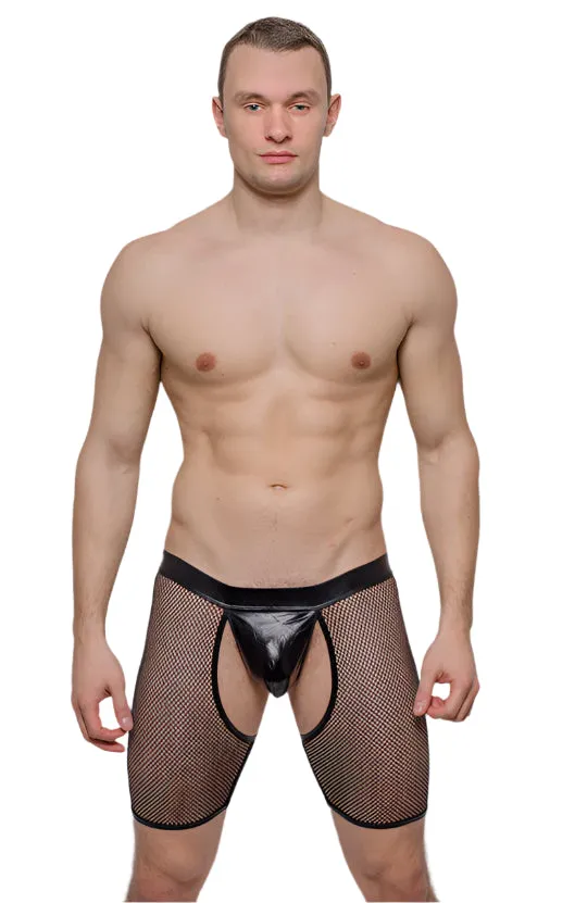 Tartarus Mini Fishnet Chaps