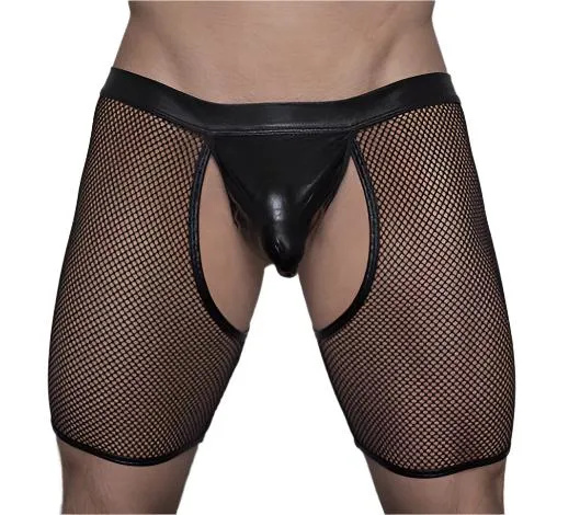 Tartarus Mini Fishnet Chaps