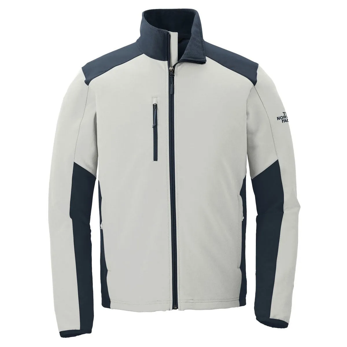 The North Face Men's Mid Grey/ Urban Navy Tech Stretch Soft Shell Jacket