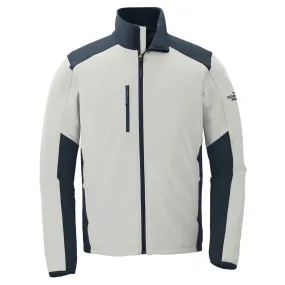 The North Face Men's Mid Grey/ Urban Navy Tech Stretch Soft Shell Jacket