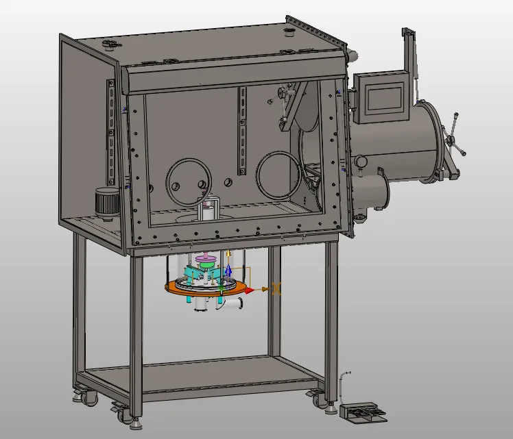 Thermal Evaporation System for 2" Wafer w/ 4 Sources & One Temperature Controller - GSL-1700X-EV4