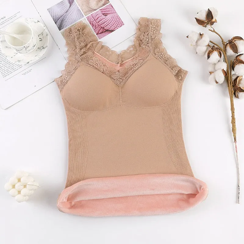 Thermal Underwear Plus size Vest Thermo Lingerie Woman Winter Clothing Warm Top Inner Wear Thermo Shirt Undershirt Intimate