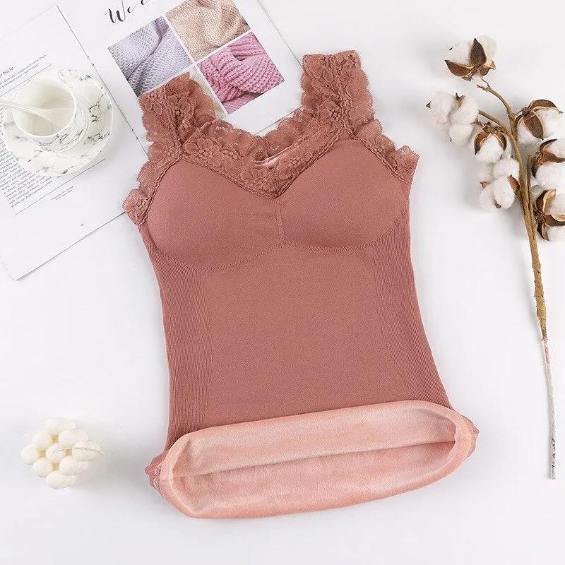 Thermal Underwear Plus size Vest Thermo Lingerie Woman Winter Clothing Warm Top Inner Wear Thermo Shirt Undershirt Intimate