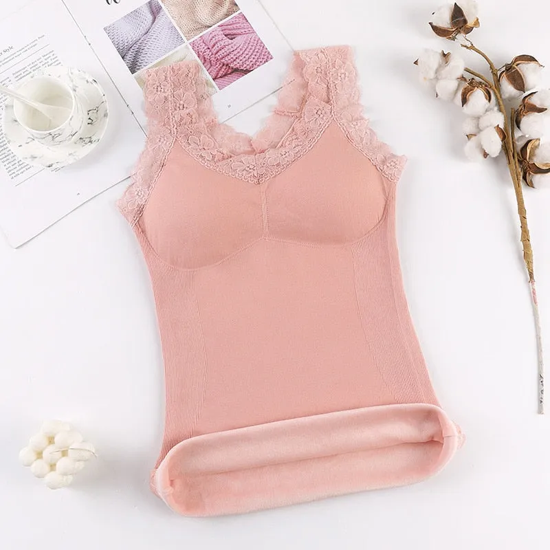 Thermal Underwear Plus size Vest Thermo Lingerie Woman Winter Clothing Warm Top Inner Wear Thermo Shirt Undershirt Intimate