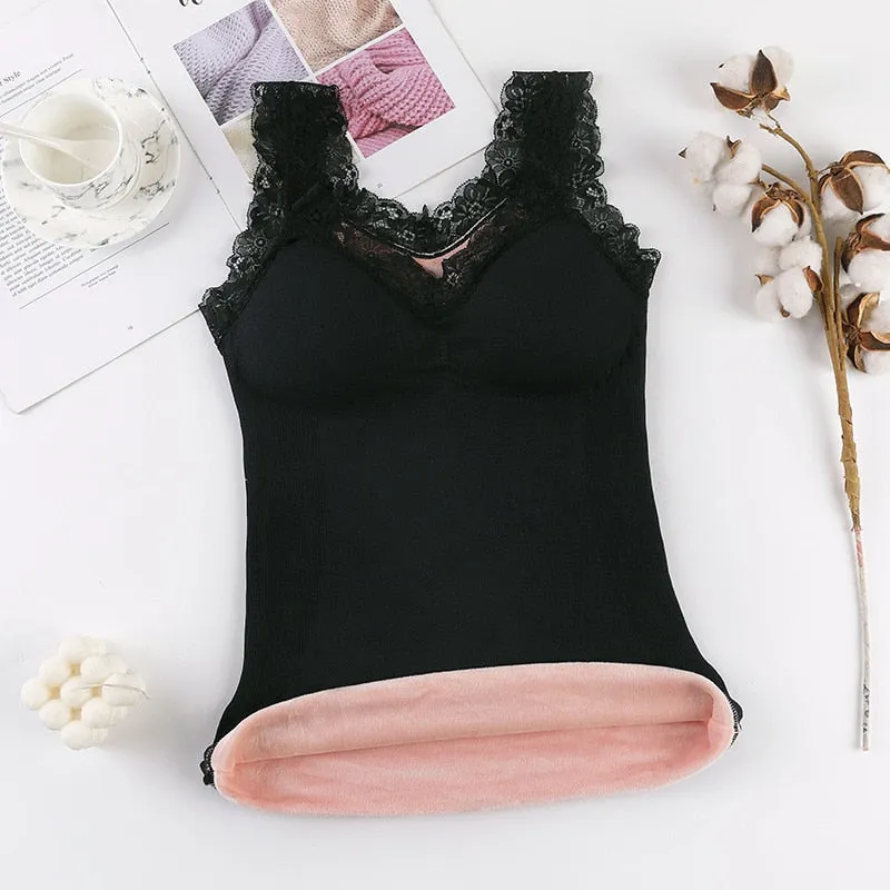 Thermal Underwear Plus size Vest Thermo Lingerie Woman Winter Clothing Warm Top Inner Wear Thermo Shirt Undershirt Intimate