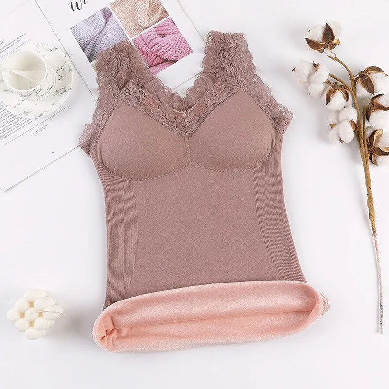 Thermal Underwear Plus size Vest Thermo Lingerie Woman Winter Clothing Warm Top Inner Wear Thermo Shirt Undershirt Intimate