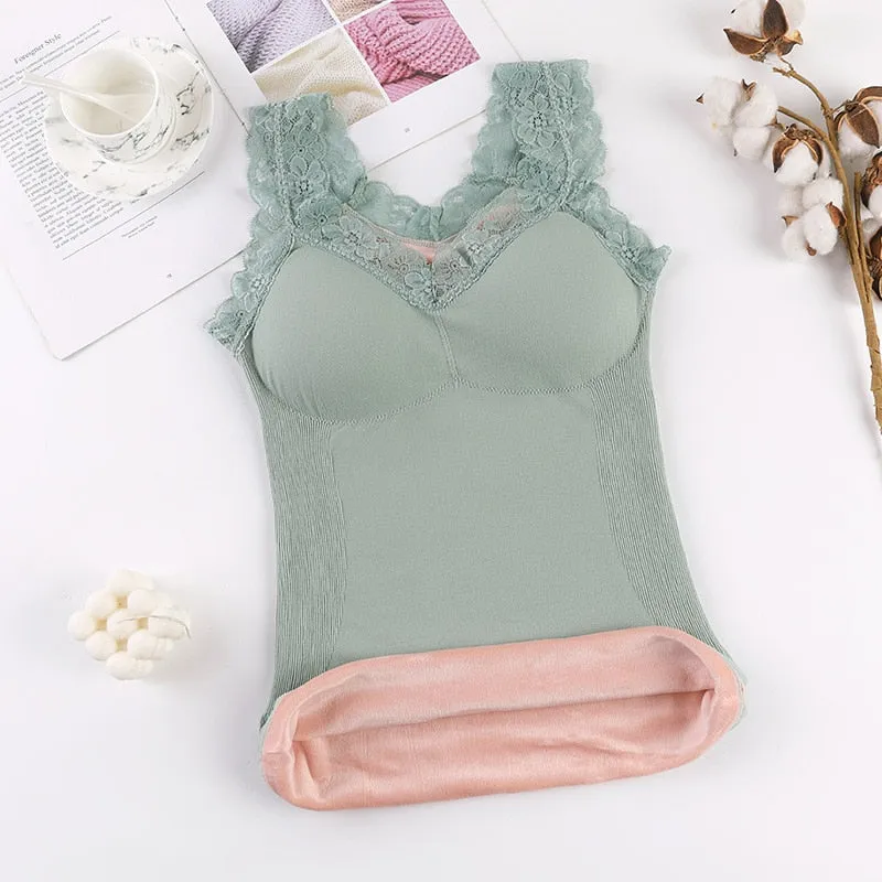 Thermal Underwear Plus size Vest Thermo Lingerie Woman Winter Clothing Warm Top Inner Wear Thermo Shirt Undershirt Intimate
