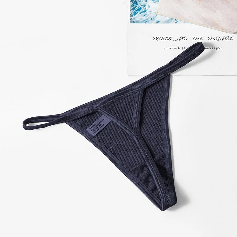 TrowBridge Fashion Striped Women&#39;s Panties Female Thongs Sexy Lingerie Cozy Underwear Hot G-Strings Sport Underpants Soft T-Back