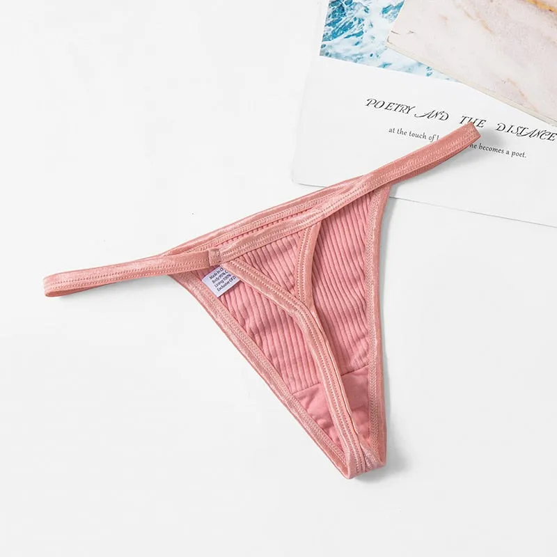 TrowBridge Fashion Striped Women&#39;s Panties Female Thongs Sexy Lingerie Cozy Underwear Hot G-Strings Sport Underpants Soft T-Back
