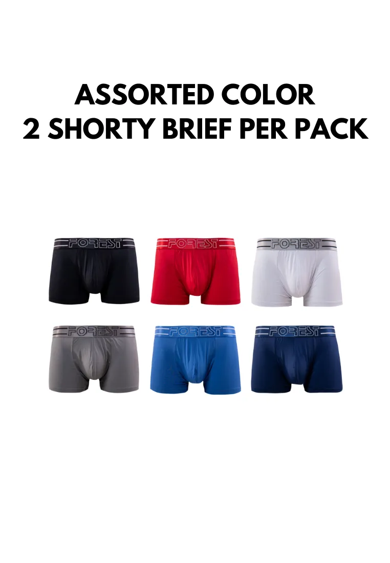Underwear Shorty Brief (2 Pieces) Assorted Colour - FUB1036S