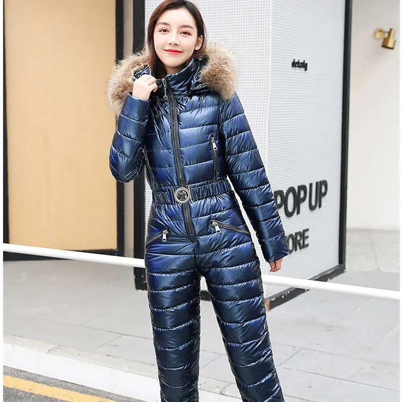 VOLEMO Womens Down Snow Suit - Ski Snowboard Suit