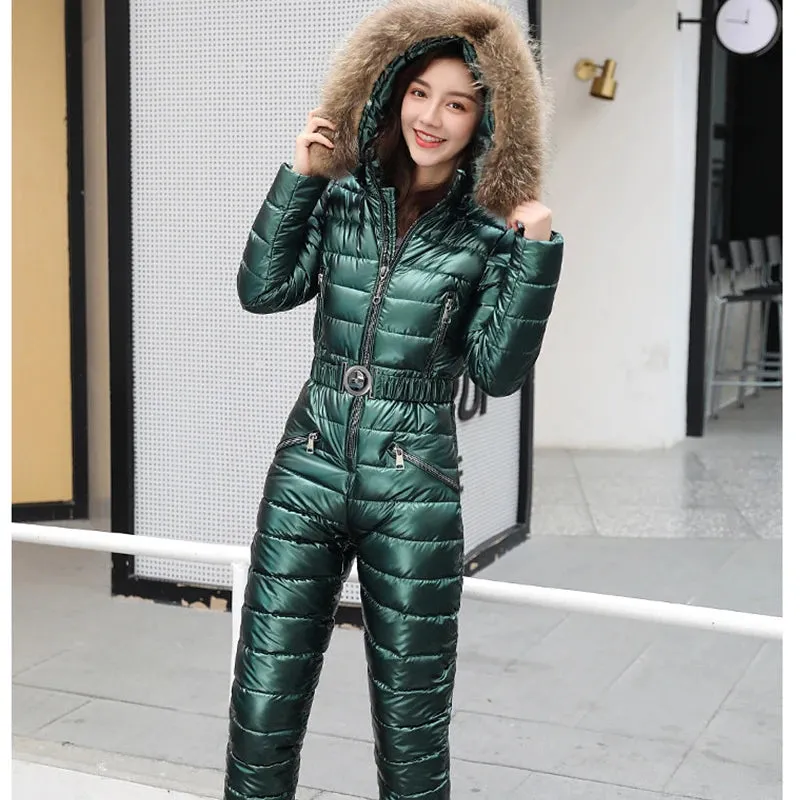 VOLEMO Womens Down Snow Suit - Ski Snowboard Suit