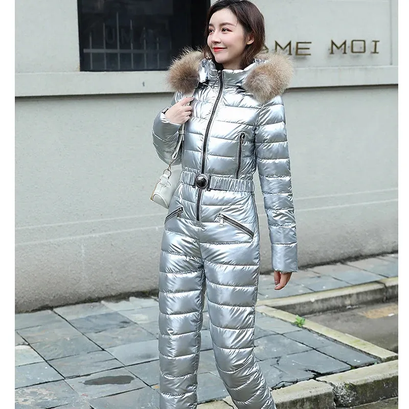 VOLEMO Womens Down Snow Suit - Ski Snowboard Suit