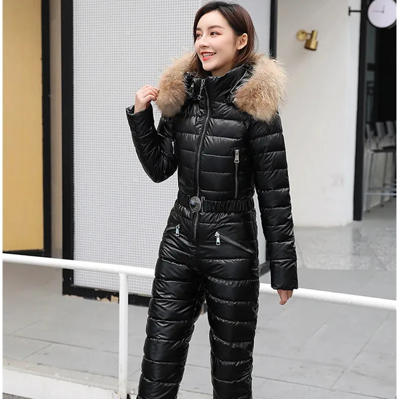 VOLEMO Womens Down Snow Suit - Ski Snowboard Suit