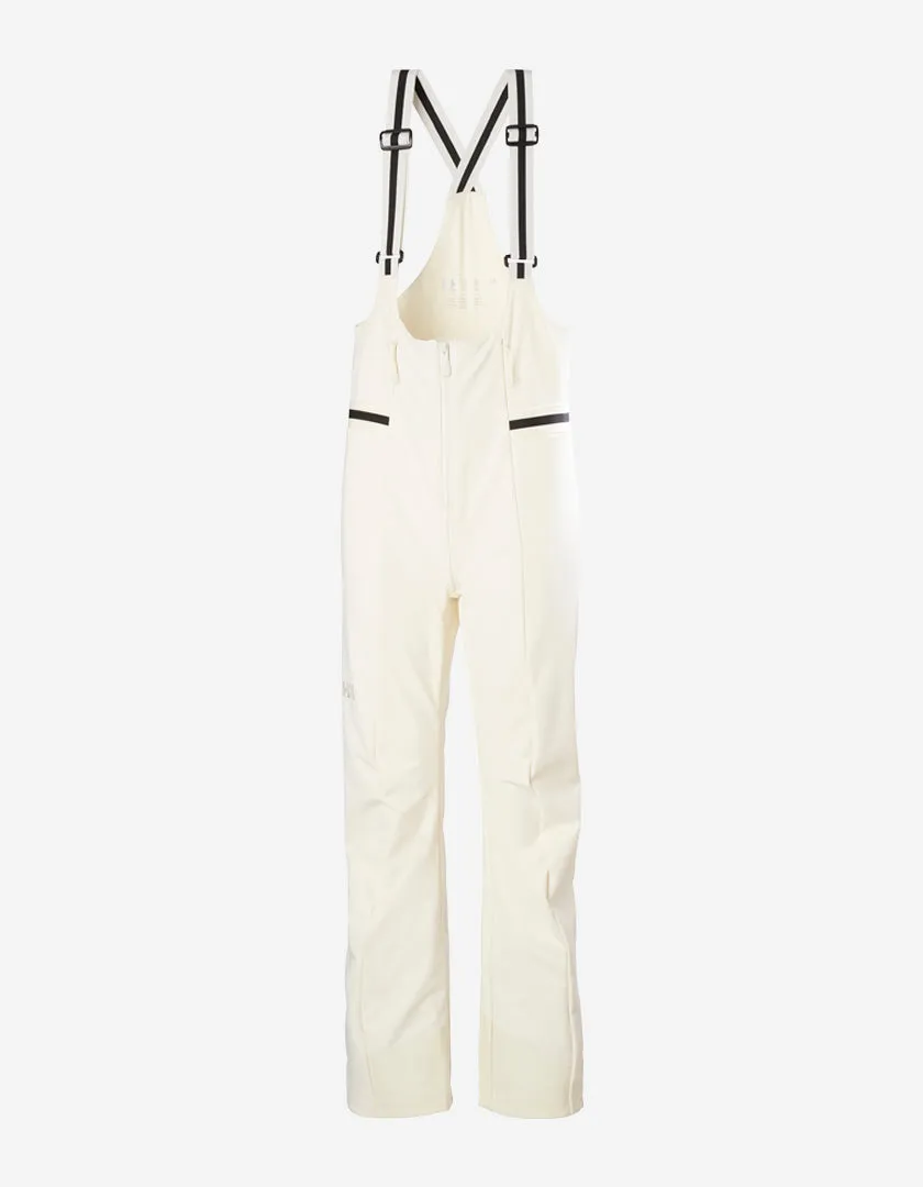 W AVANTI SOFTSHELL BIB PANT, Snow