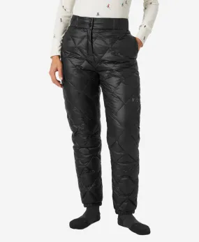 W DIAMOND QUILTED PANT,  Black