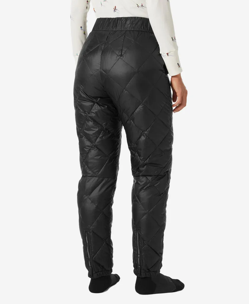 W DIAMOND QUILTED PANT,  Black