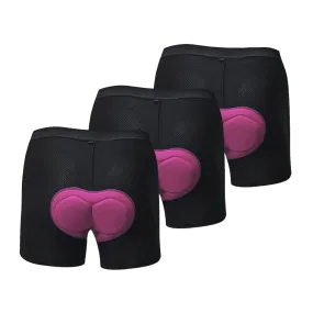 Women's OCG Soft Mesh Gel Padded Cycling Underwear-Shorts Bundle