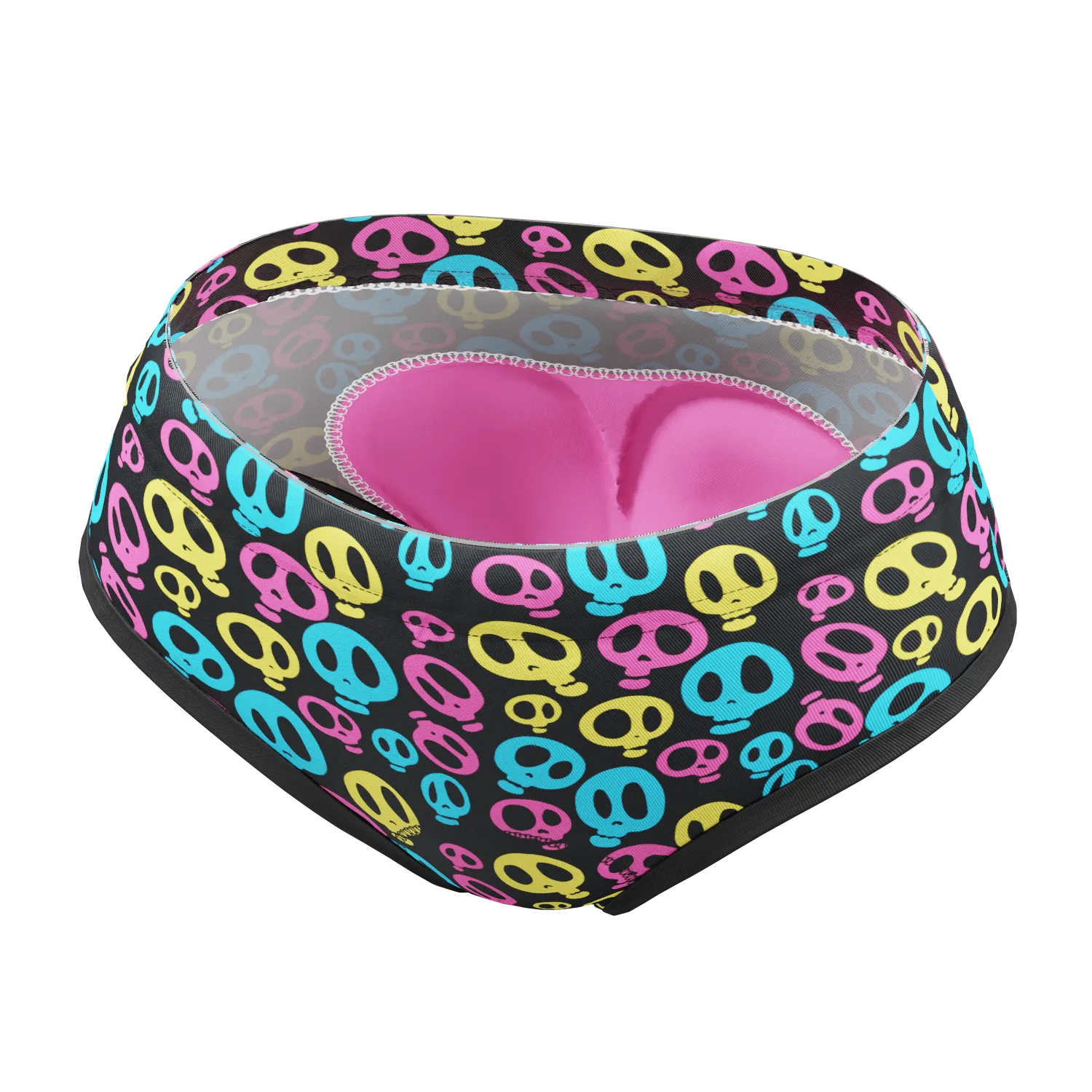 Women's Skulls Gel Padded Cycling Underwear-Briefs